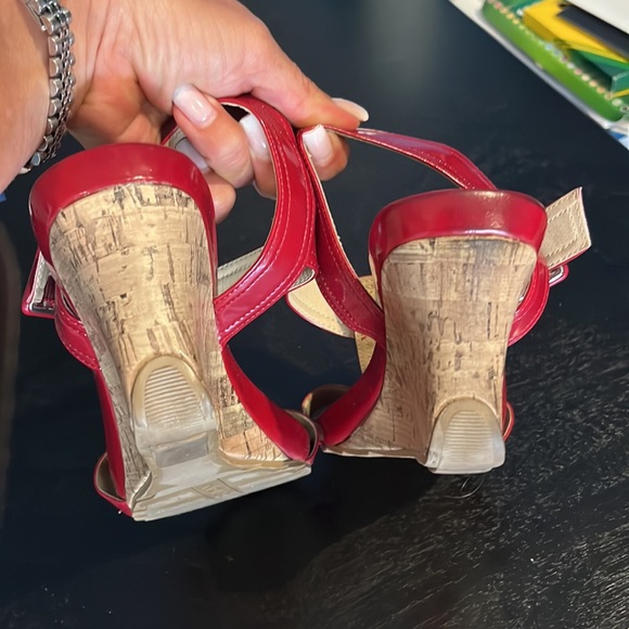 Patent leather ted cork wedge sandal - Picture 5 of 9